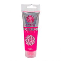 Astra ARTEA Deco, Akrylová farba 75ml, Neon Pink / Ružová Neónová, 309123021