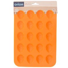 ORION silikónová forma na pečenie oranžová Orechy (na 20 ks)