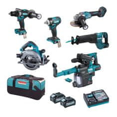 Makita DK0154G602 aku sada náradia GA005G+DF001G+TW004G+HR002G+JR001G +HS003G 40V XGT 2x4Ah