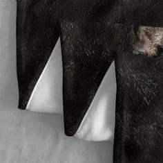 EXCELLENT Mikroplyšová teplá deka čierna 150x200 cm - Black Bulldog