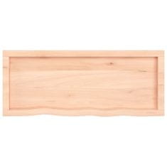 Vidaxl Kúpeľňová doska 100x40x(2-4) cm neošetrený masív