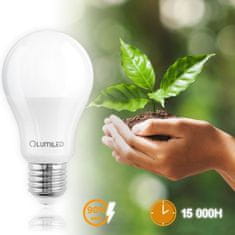 LUMILED 6x LED žiarovka E27 A60 5W = 40W 470lm 6500K Studená biela 260°