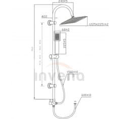 Invena Sprchový stĺp florina (AU-30-001-Q)