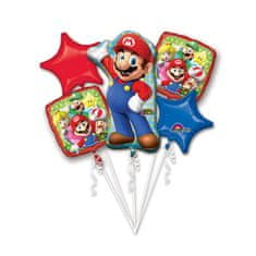 Amscan Balónová kytica Super Mario 5ks