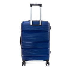 Rogal Modrý palubný kufor do lietadla s TSA zámkom "Royal" - veľ. M