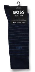 Hugo Boss 2 PACK - pánske ponožky BOSS 50503547-401 (Veľkosť 39-42)
