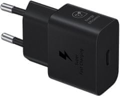 SAMSUNG nabíjecí adaptér USB-C 25W + kábel USB-C 1m, čierna