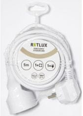 Retlux prodlužovací přívod RPC 43, 5m, biela