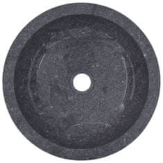 Vidaxl Umývadlo sivé Ø40x12 cm mramor