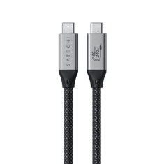 Satechi USB4 Pro Braided Cable 1.2m (PD240W,40Gbps data,8K/60Hz or 4K/120Hz) - čierny