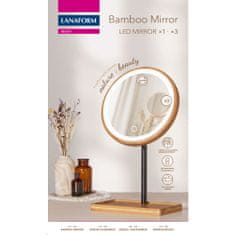 Lanaform Lanaform Bamboo Mirror, Kozmetické zrkadlo 