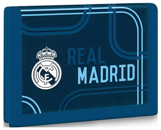 FAN SHOP SLOVAKIA Peňaženka Real Madrid FC, modrá, 12x9 cm