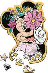 Trefl Wood Craft Junior puzzle Vo svete Minnie Mouse 50 dielikov