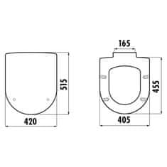 Creavit GRANDE WC sedátko, Soft Close, biela KC1403.01.0000E - CREAVIT