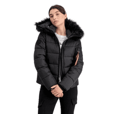 Alpha Industries  Zimná bunda Hooded Puffer Alpha Wmn Čierna M