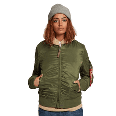 Alpha Industries  Dámska bunda-MA-1 SF Wmn Zelená M