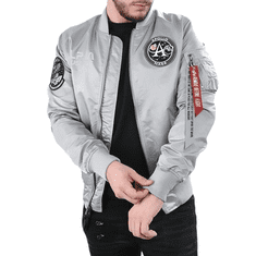 Alpha Industries  Pánska Obojstranná prechodná bunda MA-1 Moon Landing Rev S Šedá S