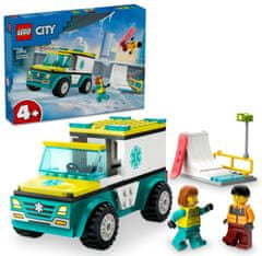 LEGO City 60403 Sanitka a snowbordista