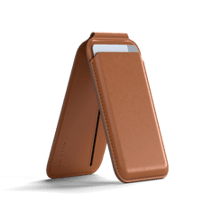 Satechi Vegan-Leather Magnetic Wallet Stand (iPhone 12/13/14/15 all models) - hnedá