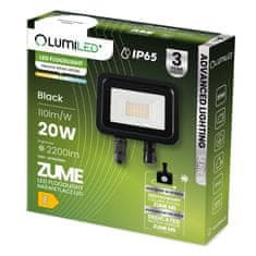 LUMILED Reflektor LED svetlomet ZUME 20W 2200lm 4000K IP65