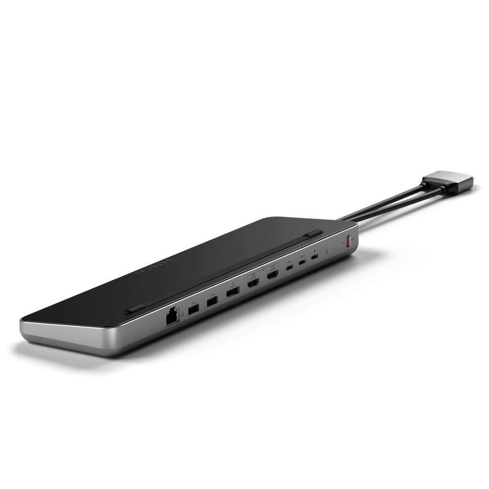 Satechi Dual Docking Stand with NVMe SSD Enclosure ST-DDSM - sivá