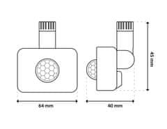 LUMILED Pohybový a súmrakový senzor [PIR] vonkajšie ZUME Motion Sensor