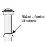 STREFA Ventilačný nadstavec PREFA, 120 mm, čierny P10