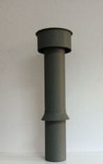 STREFA Ventilačný nadstavec PREFA, 100 mm, svetlosivý P10