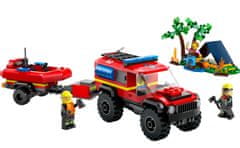 LEGO City 60412 Hasičské auto 4x4 a záchranný čln