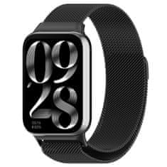 BStrap Milanese remienok na Xiaomi Mi Band 8 Pro, black