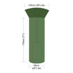 M.A.T Group kryt na záhradný ohrievač 124/56cm š.124/56cm, 179cm v.179cm, PE 90g/m2