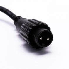DecoLED Predlžovací kábel pre svetelné hadice 0,25m, čierny, samčie, IP67
