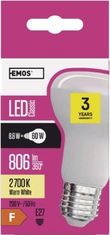 EMOS LED žiarovka Classic R63 10W E27 teplá biela