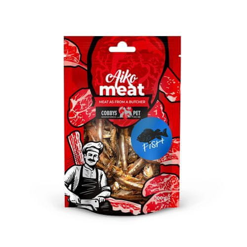 COBBYS PET AIKO Meat sušené ryby 100g