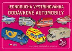 Jednoduchá vystřihovánka dodávkové automobily - Stavebnice papírového modelu