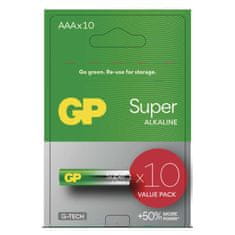 GP Alkalická batéria GP Super LR03 (AAA), 10 ks