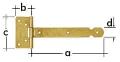 STREFA Záves na bránku ZBL 100 DMX 100x25x1,5mm - balenie po 1 ks