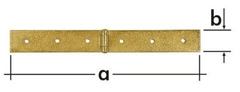 STREFA Stavebný záves Z 150c DMX, 150x45x1,5 mm - balenie po 1 ks