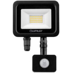 LUMILED Reflektor LED s pohybovým senzorom ZUME 20W 2200lm 4000K IP65