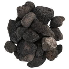 Vidaxl Sopečné kamene 10 kg čierne 5-8 cm