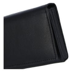 Delami Univerzálna koženková peňaženka Ivo, čašnícka peňaženka, čierna