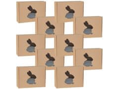 sarcia.eu Obdĺžniková krabička s okienkom zajacom, darčeková krabička 45x30x10 cm x10