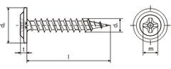 STREFA Skrutka SAD FN FINE RAM 4,2 x 55 FS - balenie 500 ks