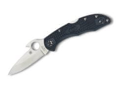 Spyderco C11PGYW Delica 4 malý všestranný nôž 7,4 cm, modrošedá, FRN