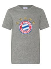 FAN SHOP SLOVAKIA Tričko FC Bayern Mníchov, šedé, bavlna | M