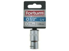 Fortum Hlavica nástrčná 1/2", 14mm, L 38mm