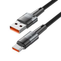 Tech-protect Ultraboost kábel USB / USB-C 66W 6A 3m, čierny