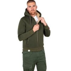 Alpha Industries  Pánska Mikina Scuba Zip Hoody CW Zelená M