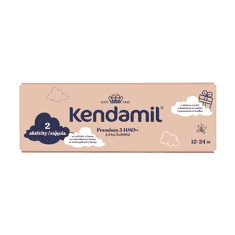 Kendamil Premium 3 HMO+ 2,4 kg (3 × 800 g), kreatívne balenie s darčekom