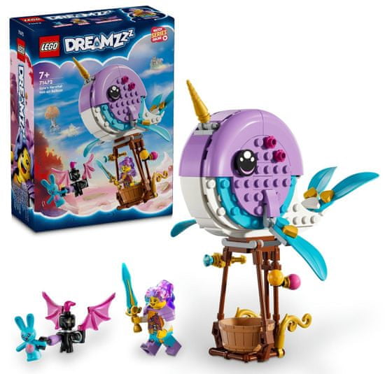 LEGO DREAMZzz 71472 Izzie a jej teplovzdušný balón v tvare narvala